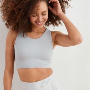 Aerie ribbed seamless tank bra - Stone